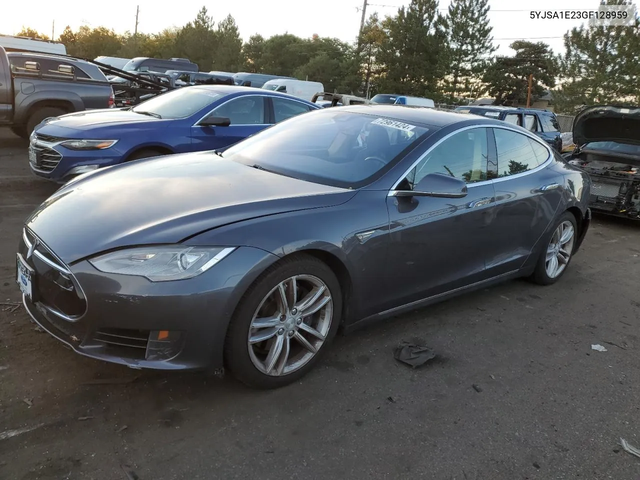 2016 Tesla Model S VIN: 5YJSA1E23GF128959 Lot: 72961424