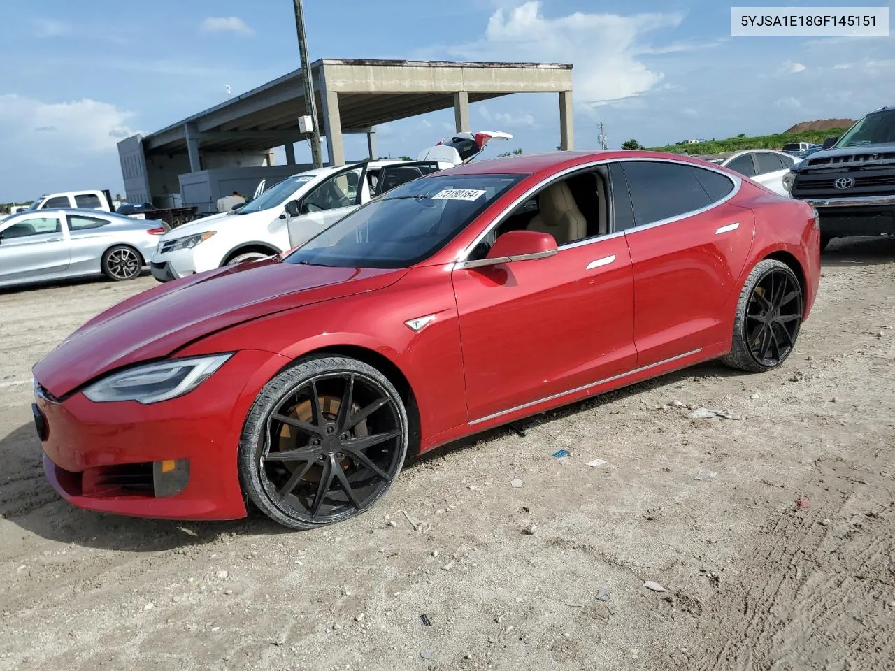 2016 Tesla Model S VIN: 5YJSA1E18GF145151 Lot: 73150164