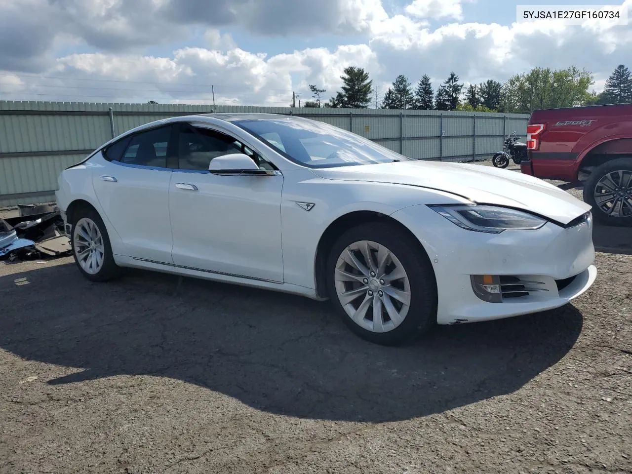 2016 Tesla Model S VIN: 5YJSA1E27GF160734 Lot: 73193794