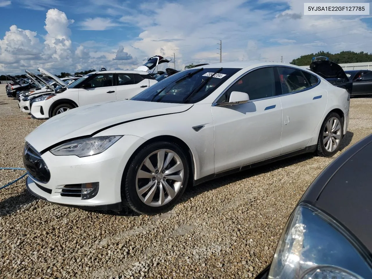 2016 Tesla Model S VIN: 5YJSA1E22GF127785 Lot: 73842204