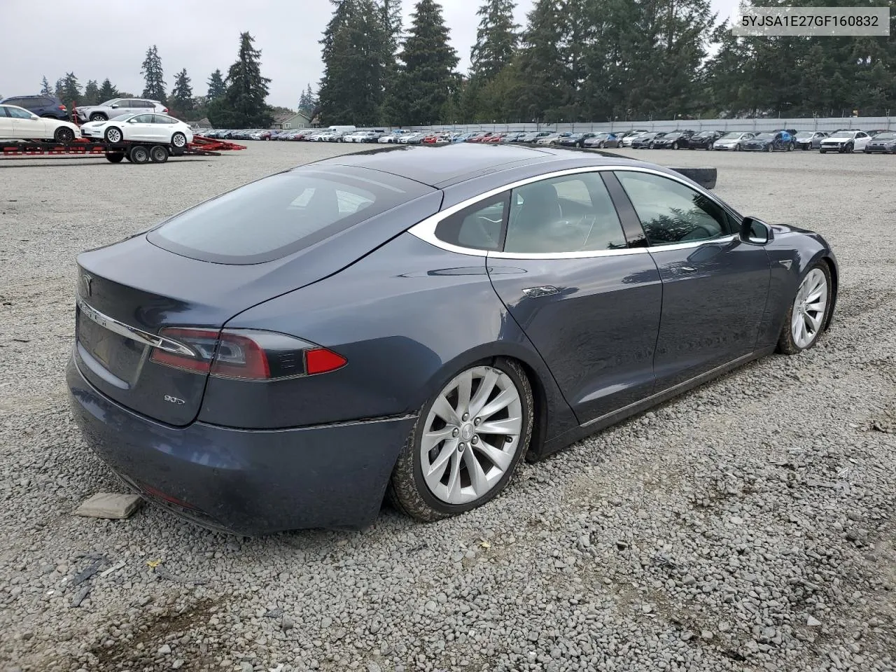 2016 Tesla Model S VIN: 5YJSA1E27GF160832 Lot: 74048864