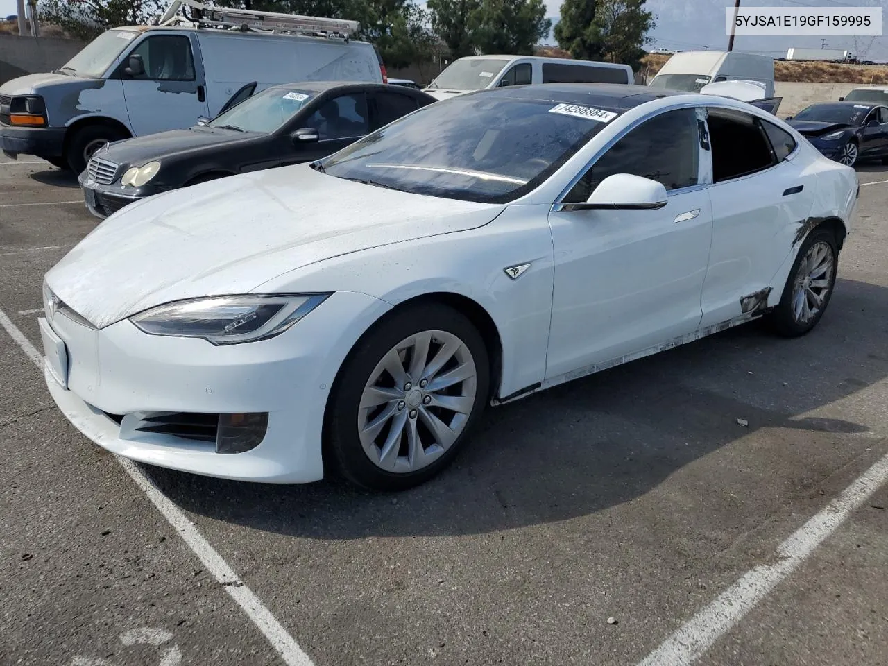 2016 Tesla Model S VIN: 5YJSA1E19GF159995 Lot: 74288884