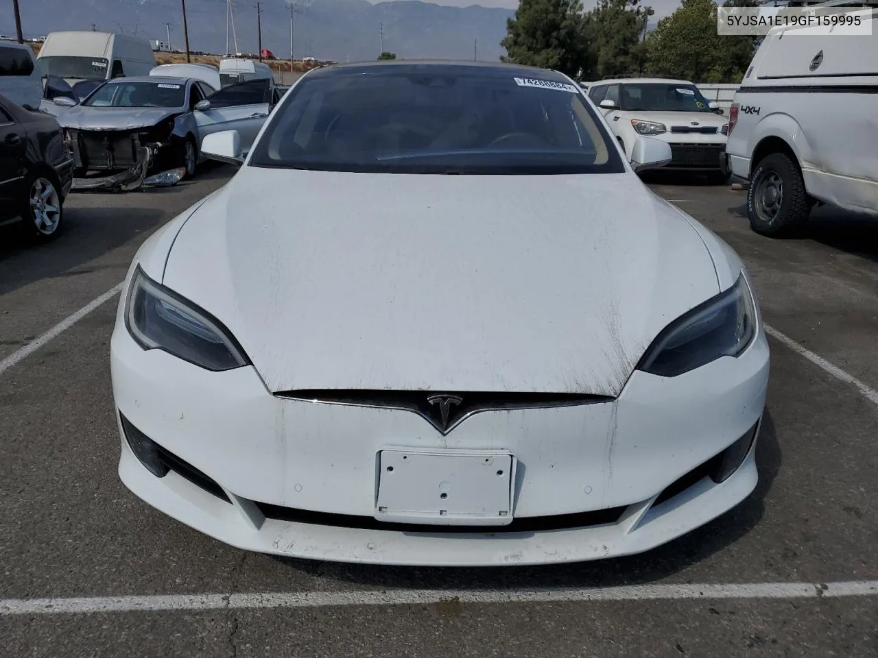 2016 Tesla Model S VIN: 5YJSA1E19GF159995 Lot: 74288884