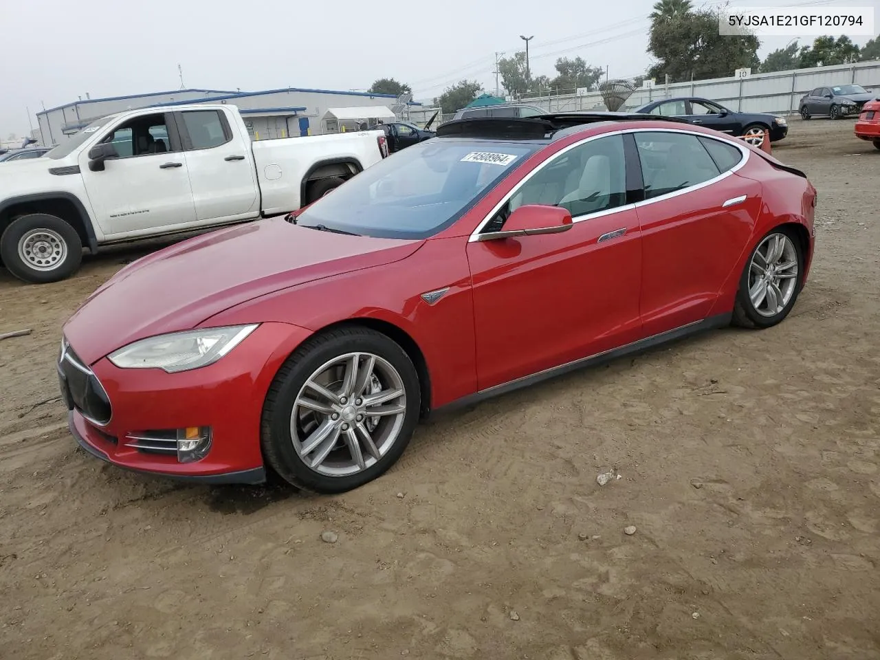 2016 Tesla Model S VIN: 5YJSA1E21GF120794 Lot: 74508964