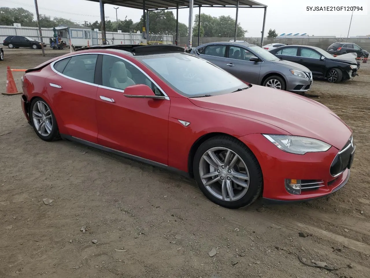 2016 Tesla Model S VIN: 5YJSA1E21GF120794 Lot: 74508964