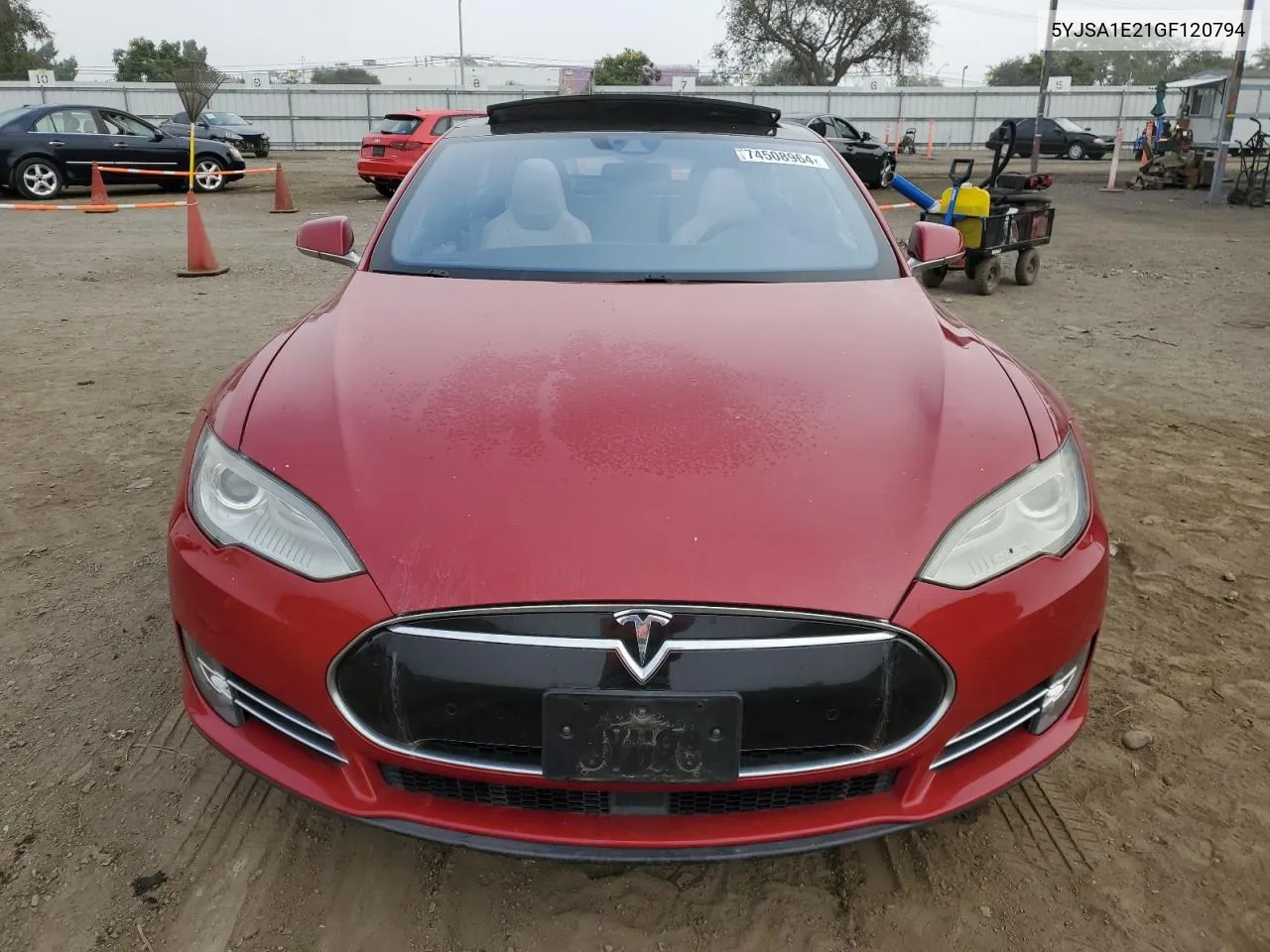 2016 Tesla Model S VIN: 5YJSA1E21GF120794 Lot: 74508964