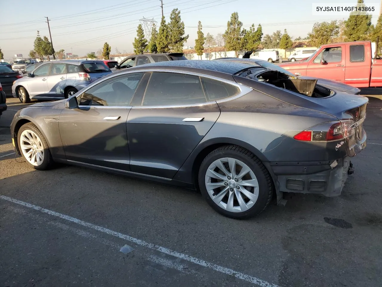 2016 Tesla Model S VIN: 5YJSA1E14GF143865 Lot: 74595634