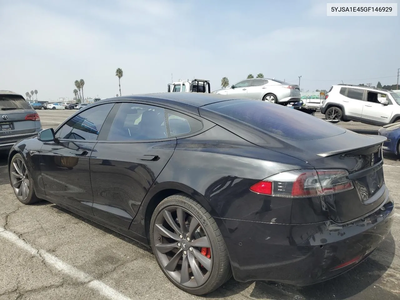 2016 Tesla Model S VIN: 5YJSA1E45GF146929 Lot: 74828614