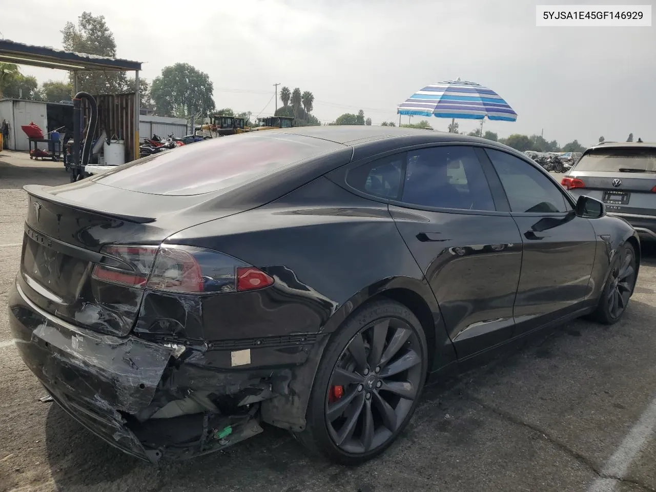 2016 Tesla Model S VIN: 5YJSA1E45GF146929 Lot: 74828614