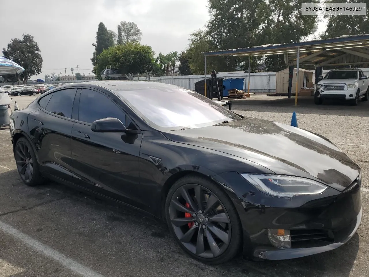 2016 Tesla Model S VIN: 5YJSA1E45GF146929 Lot: 74828614