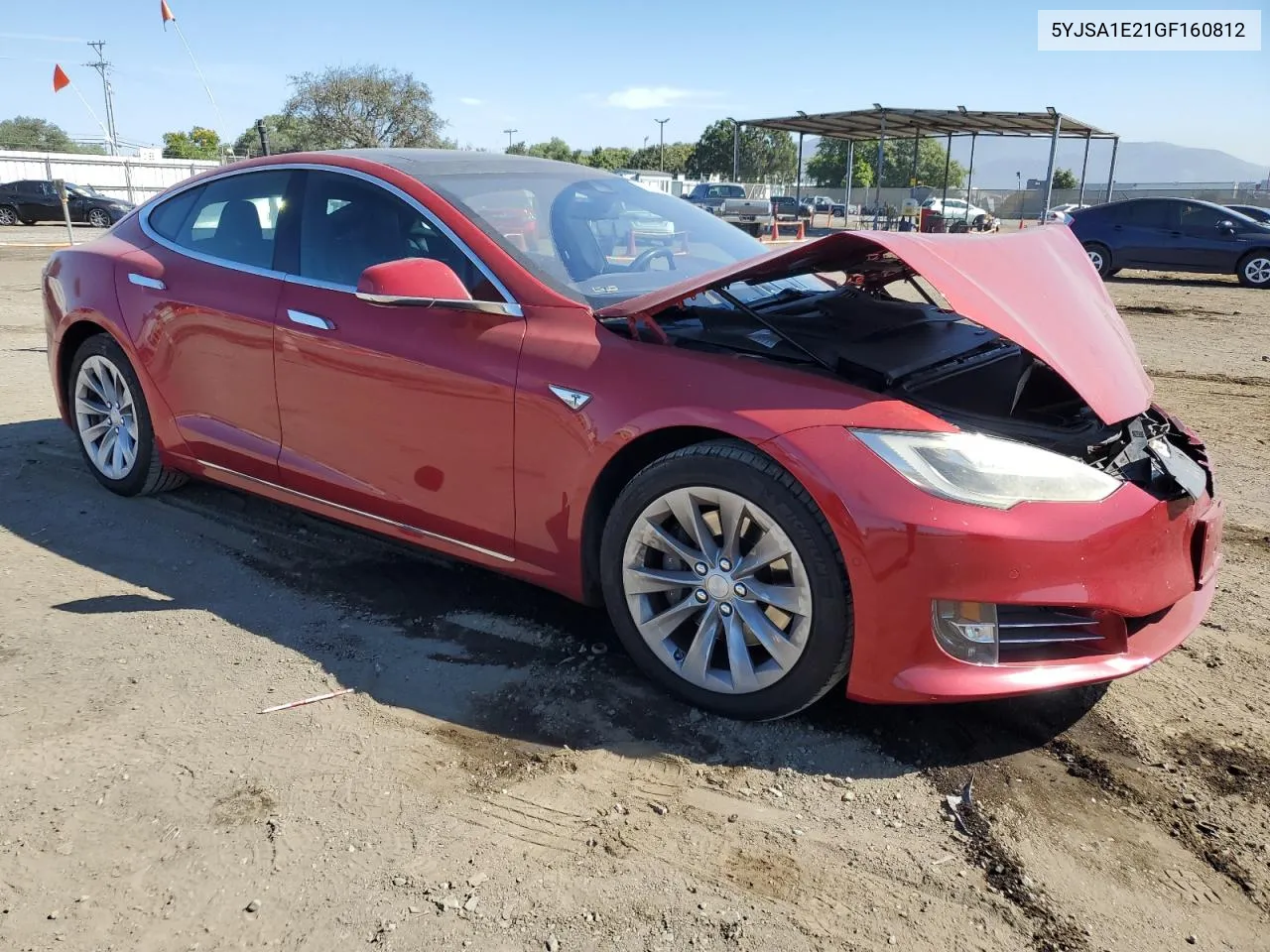 2016 Tesla Model S VIN: 5YJSA1E21GF160812 Lot: 75247744