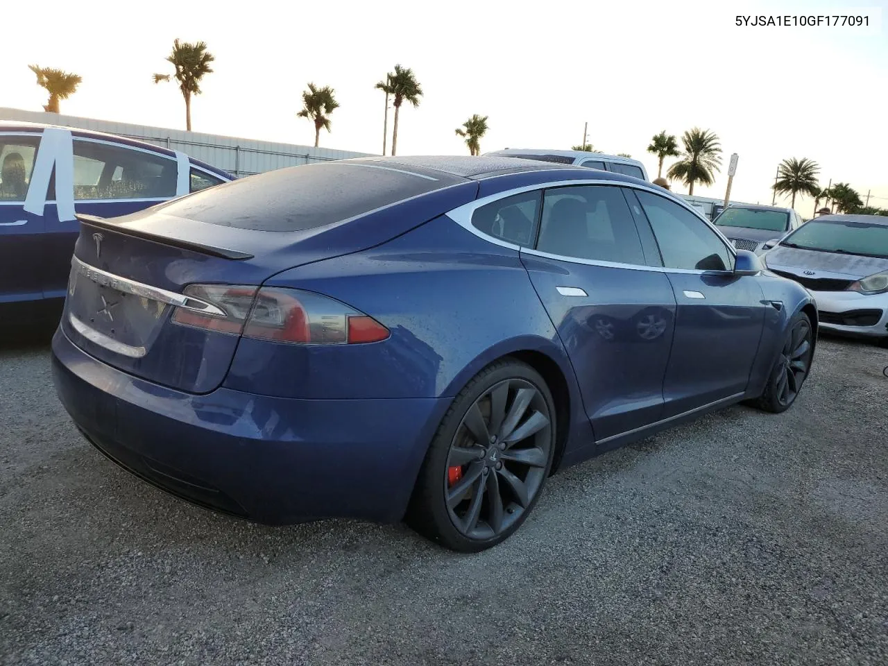 2016 Tesla Model S VIN: 5YJSA1E10GF177091 Lot: 75933004