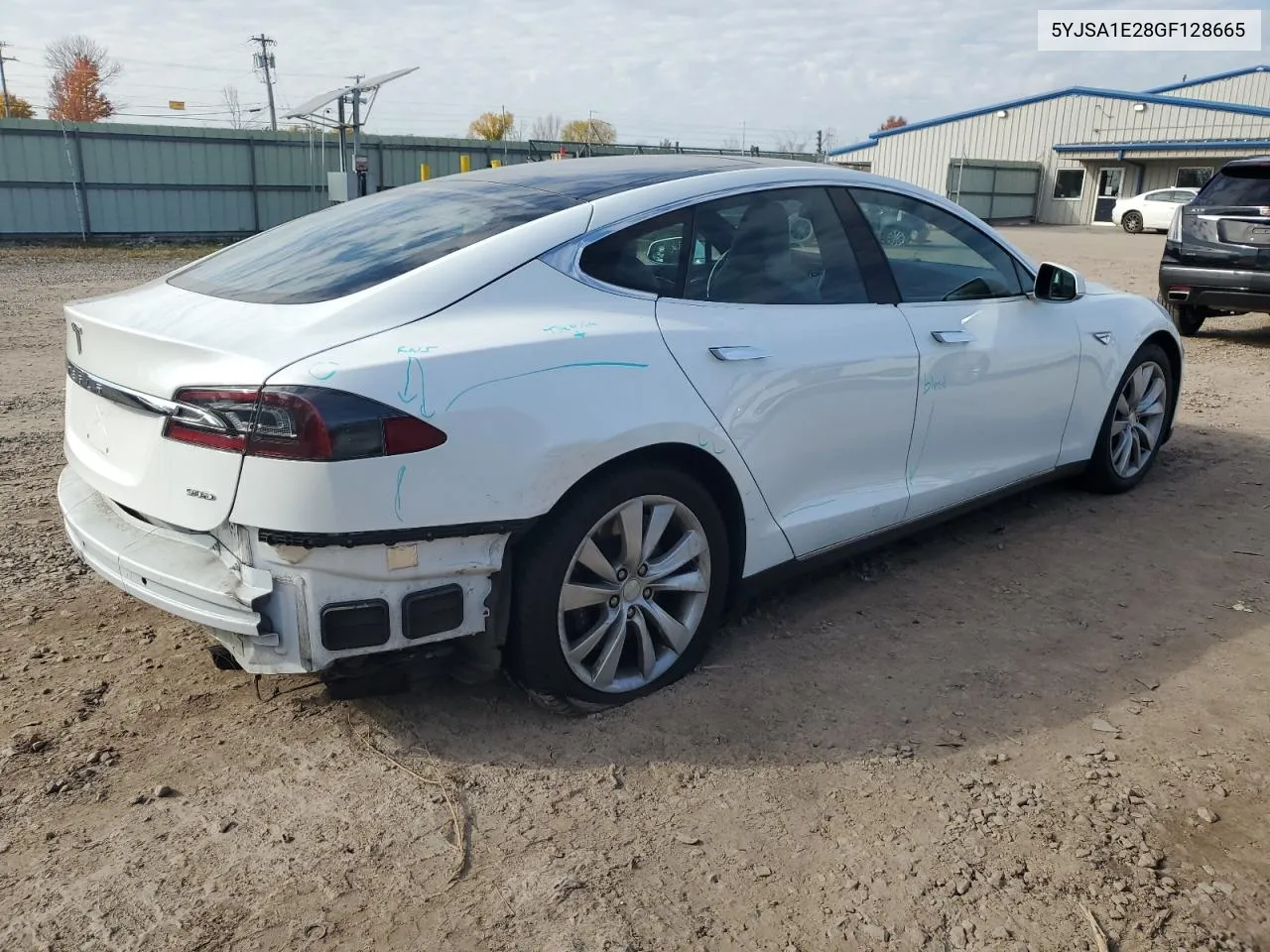 2016 Tesla Model S VIN: 5YJSA1E28GF128665 Lot: 76455504