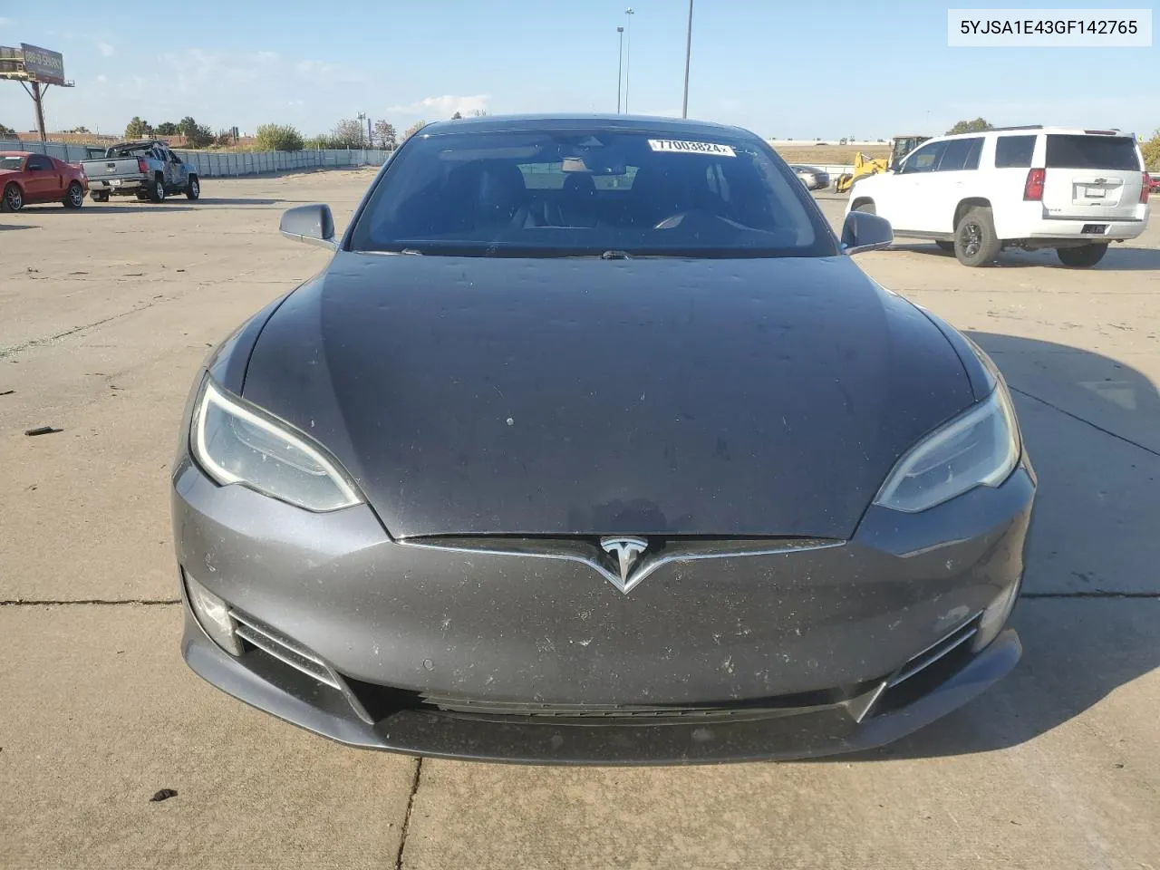 2016 Tesla Model S VIN: 5YJSA1E43GF142765 Lot: 77003824