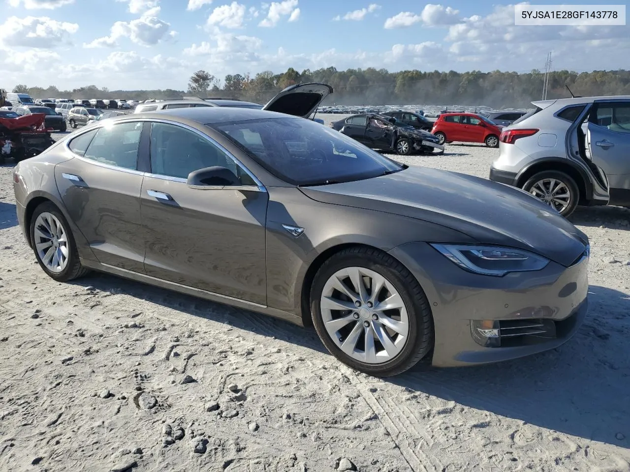 2016 Tesla Model S VIN: 5YJSA1E28GF143778 Lot: 77558274