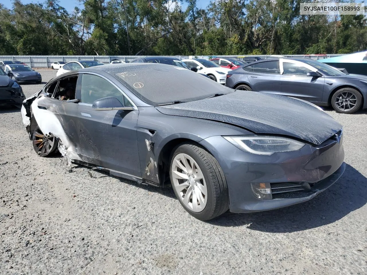 2016 Tesla Model S VIN: 5YJSA1E10GF158993 Lot: 77725484