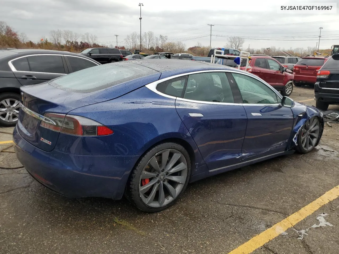 2016 Tesla Model S VIN: 5YJSA1E47GF169967 Lot: 78015964