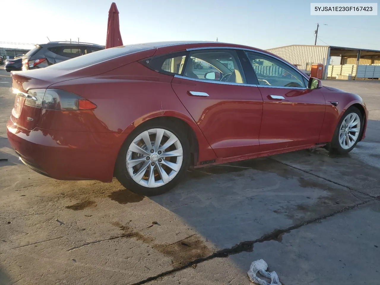 2016 Tesla Model S VIN: 5YJSA1E23GF167423 Lot: 78268394