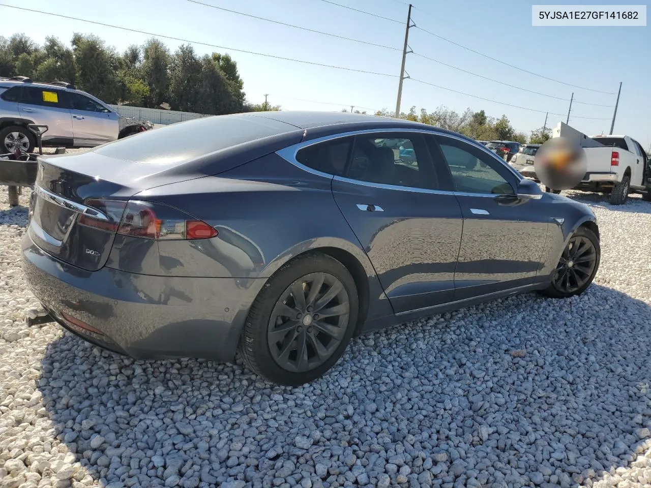 2016 Tesla Model S VIN: 5YJSA1E27GF141682 Lot: 78788254