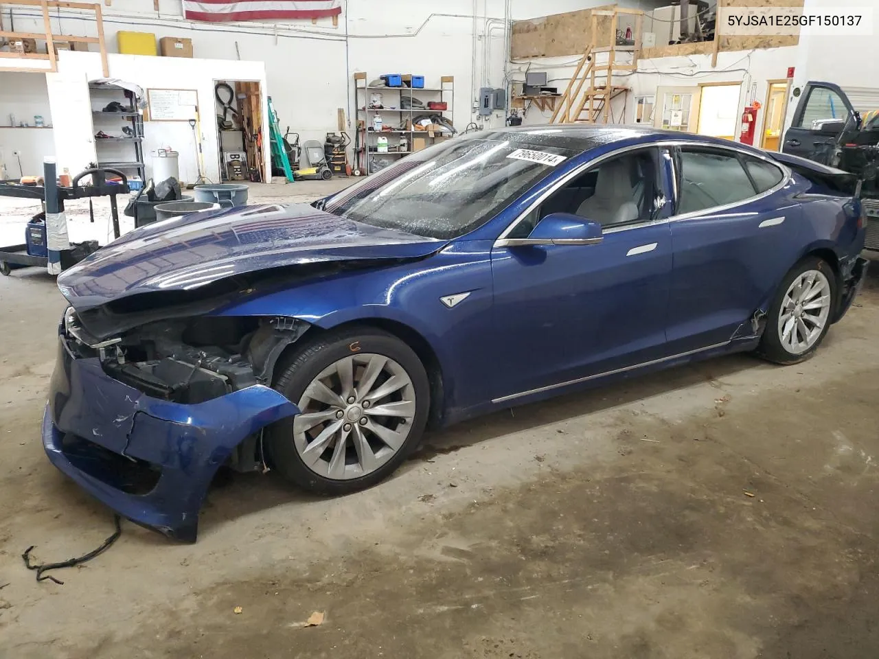 2016 Tesla Model S VIN: 5YJSA1E25GF150137 Lot: 79650014