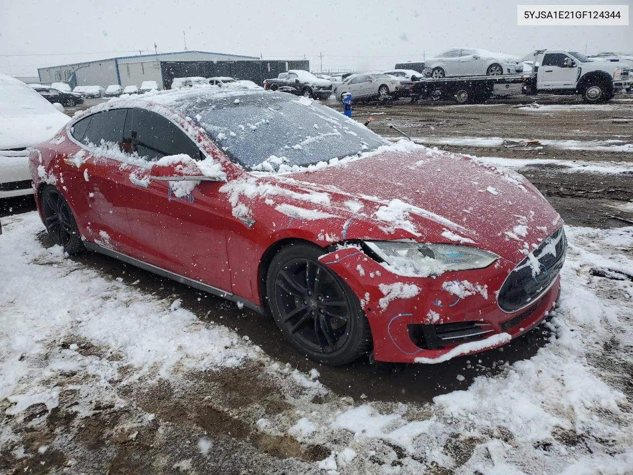 2016 Tesla Model S VIN: 5YJSA1E21GF124344 Lot: 79822164