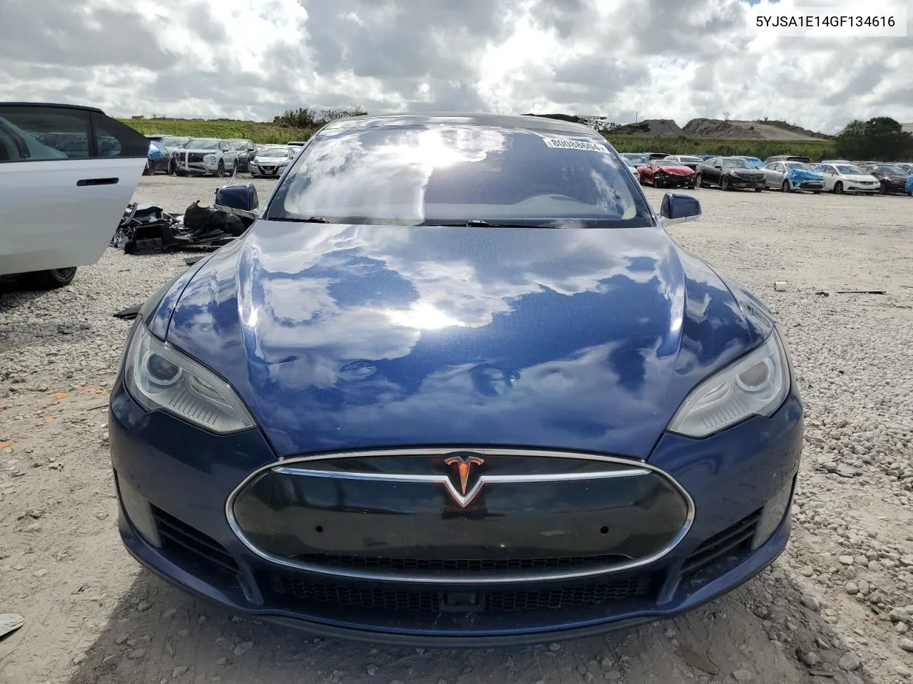 2016 Tesla Model S VIN: 5YJSA1E14GF134616 Lot: 80088604