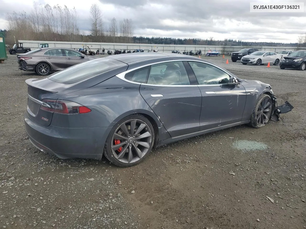 2016 Tesla Model S VIN: 5YJSA1E43GF136321 Lot: 80541674