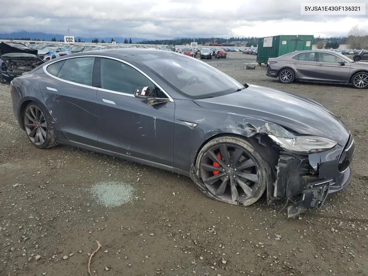 2016 Tesla Model S VIN: 5YJSA1E43GF136321 Lot: 80541674