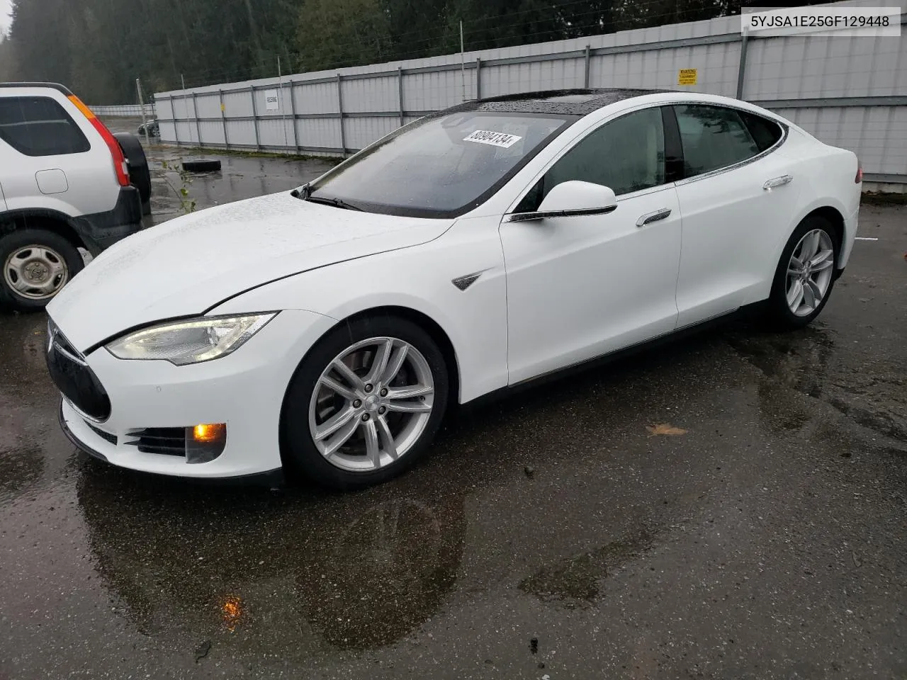 2016 Tesla Model S VIN: 5YJSA1E25GF129448 Lot: 80904134