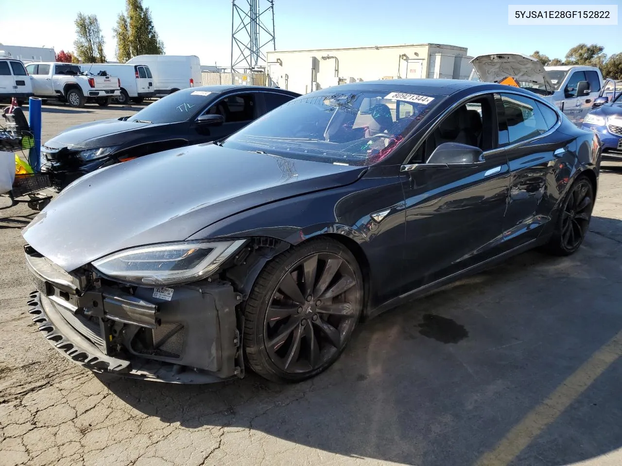 2016 Tesla Model S VIN: 5YJSA1E28GF152822 Lot: 80921344