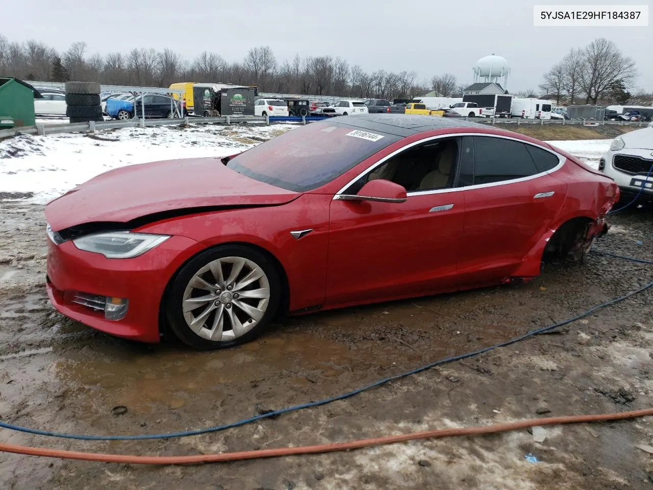 2017 Tesla Model S VIN: 5YJSA1E29HF184387 Lot: 39186144