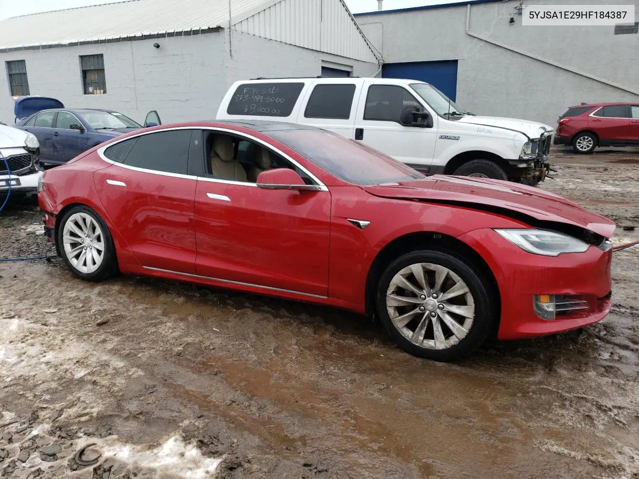 2017 Tesla Model S VIN: 5YJSA1E29HF184387 Lot: 39186144