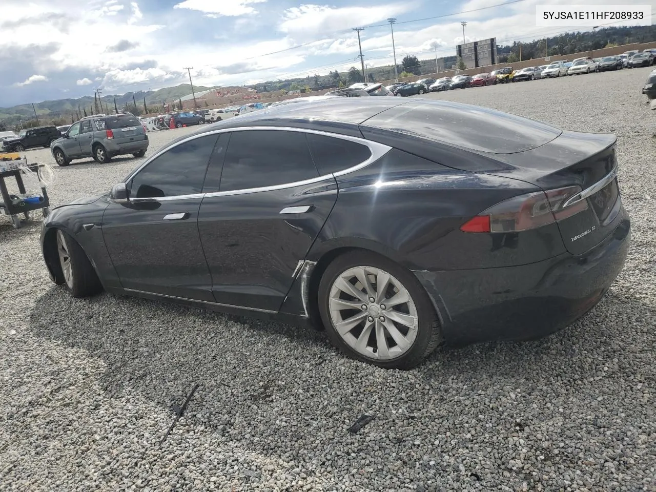 2017 Tesla Model S VIN: 5YJSA1E11HF208933 Lot: 46977264