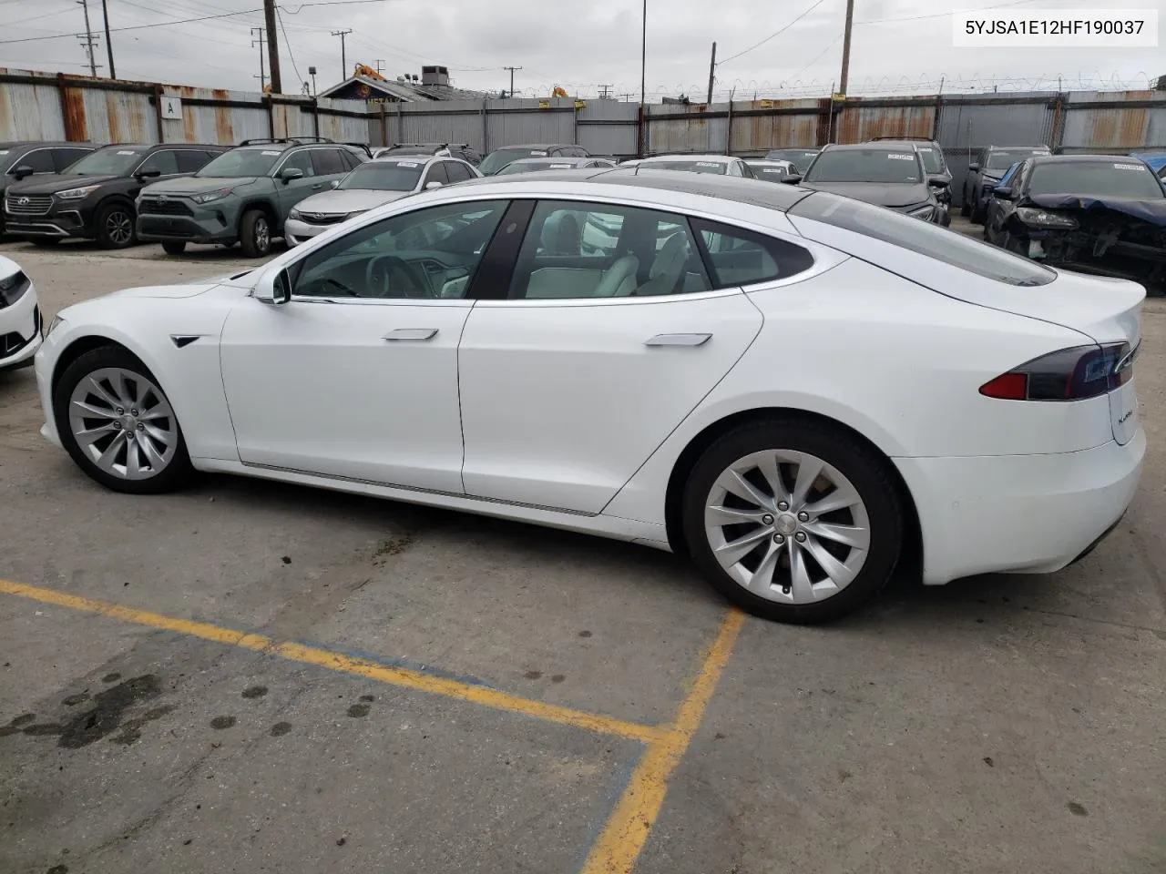 2017 Tesla Model S VIN: 5YJSA1E12HF190037 Lot: 52564784