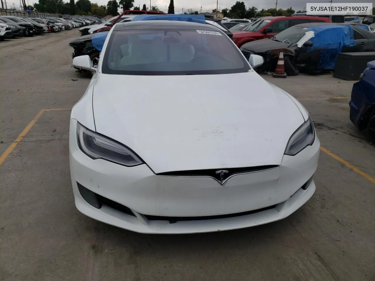 2017 Tesla Model S VIN: 5YJSA1E12HF190037 Lot: 52564784