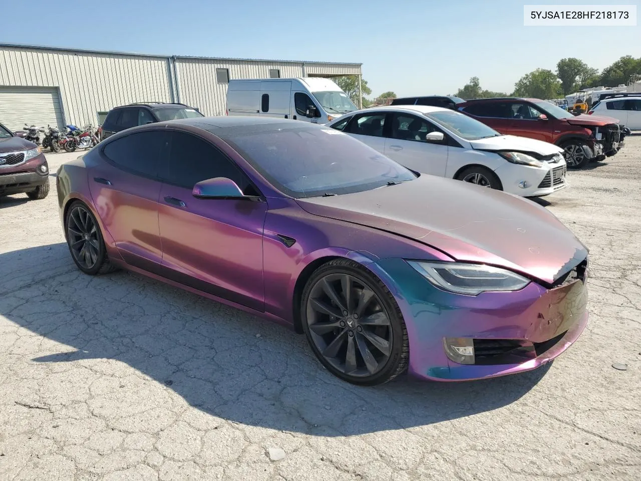 2017 Tesla Model S VIN: 5YJSA1E28HF218173 Lot: 68224054