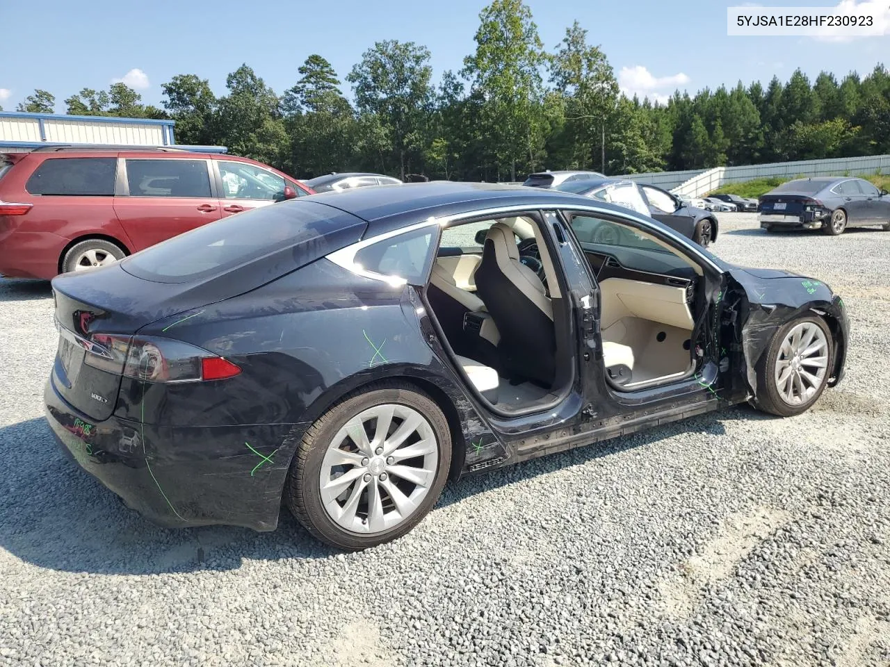 2017 Tesla Model S VIN: 5YJSA1E28HF230923 Lot: 69229124