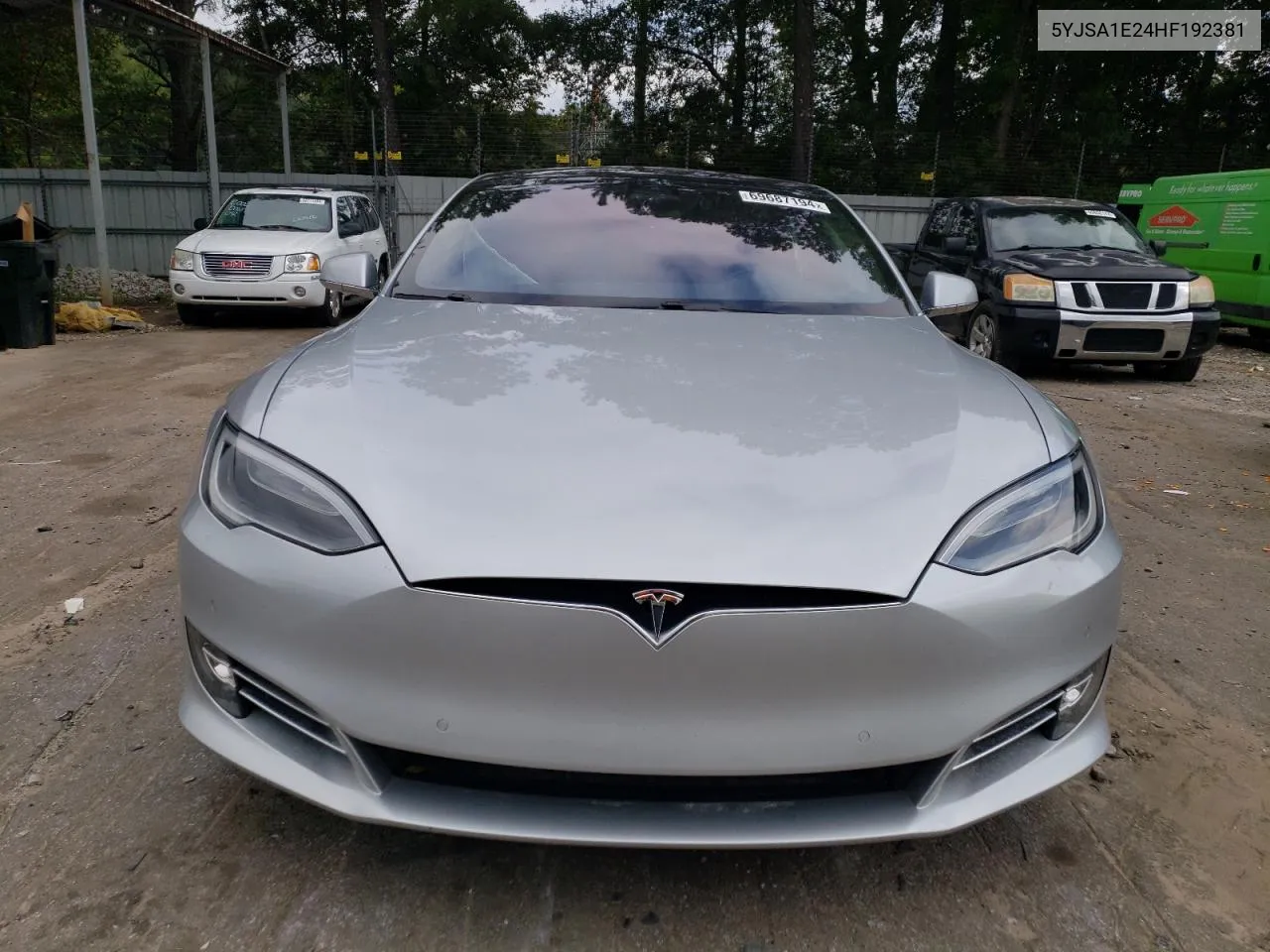 2017 Tesla Model S VIN: 5YJSA1E24HF192381 Lot: 69687194