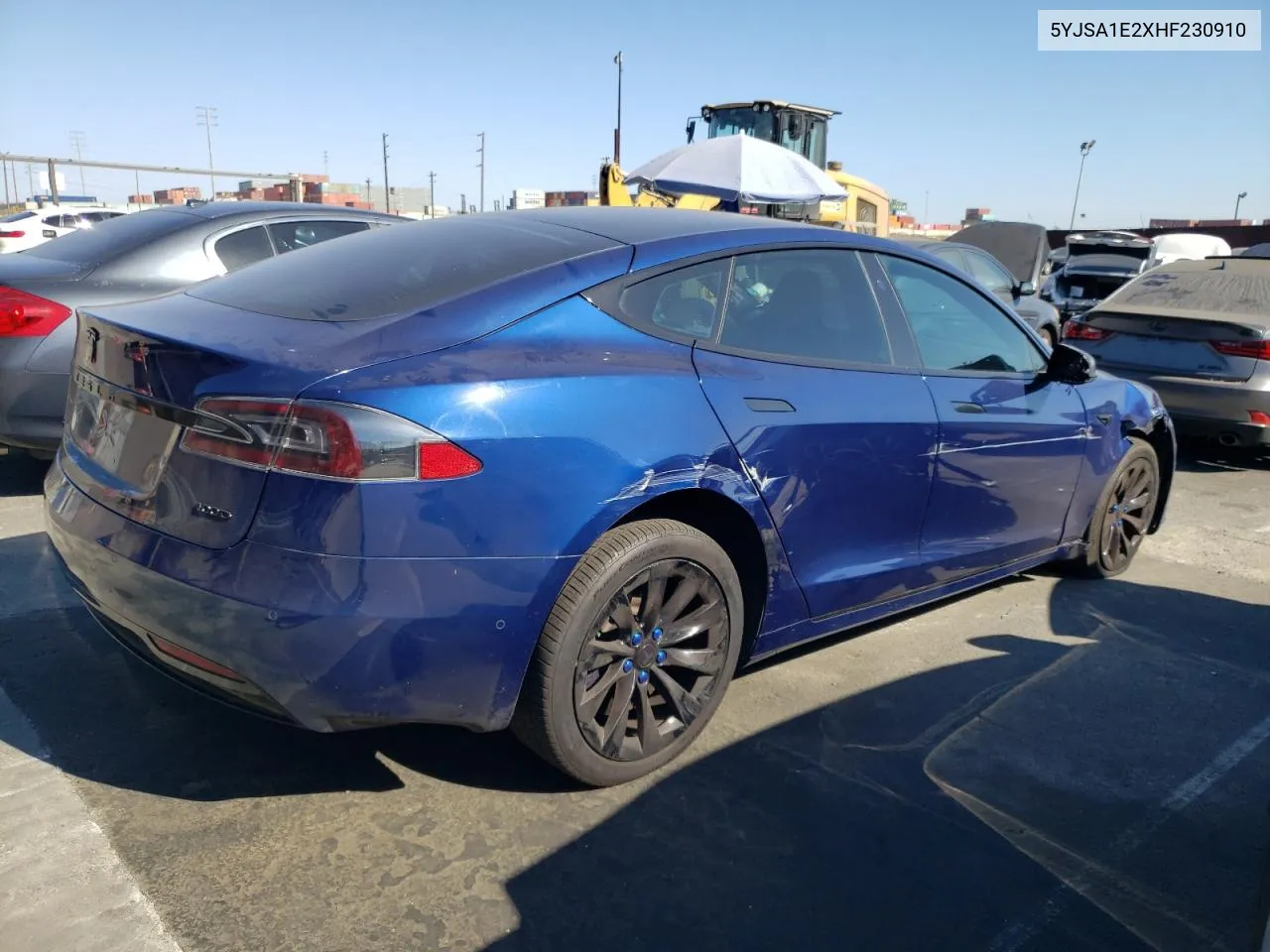 2017 Tesla Model S VIN: 5YJSA1E2XHF230910 Lot: 70437544