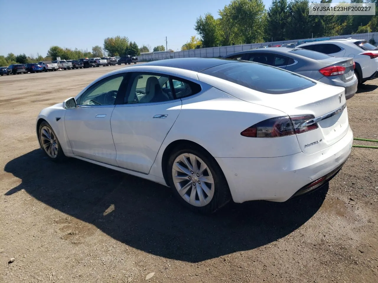 2017 Tesla Model S VIN: 5YJSA1E23HF200227 Lot: 70634864