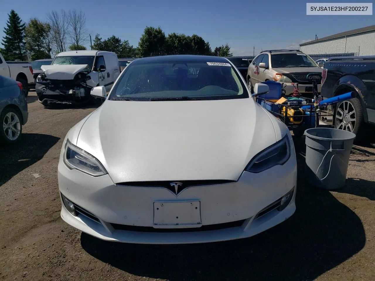 2017 Tesla Model S VIN: 5YJSA1E23HF200227 Lot: 70634864