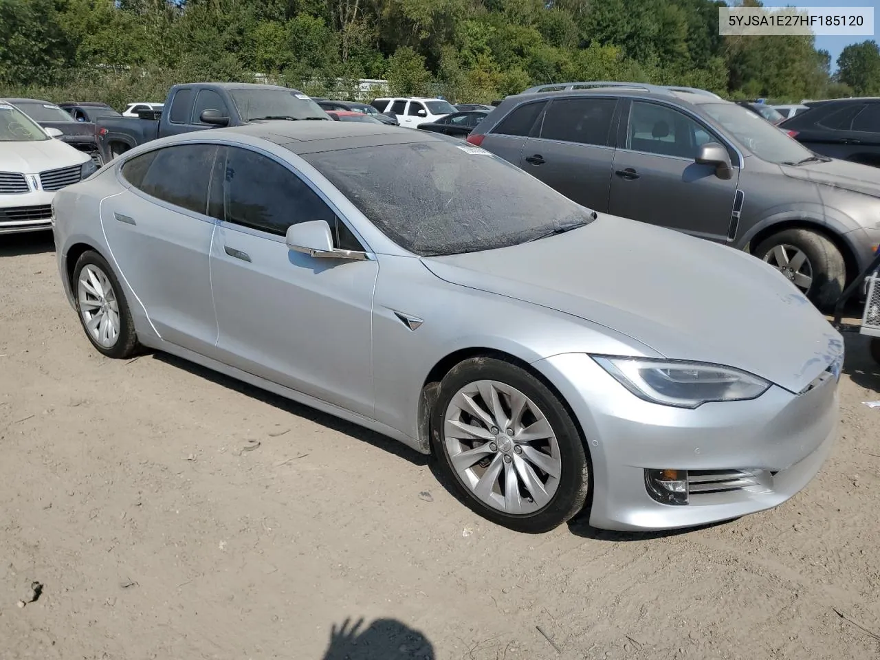 2017 Tesla Model S VIN: 5YJSA1E27HF185120 Lot: 70957054