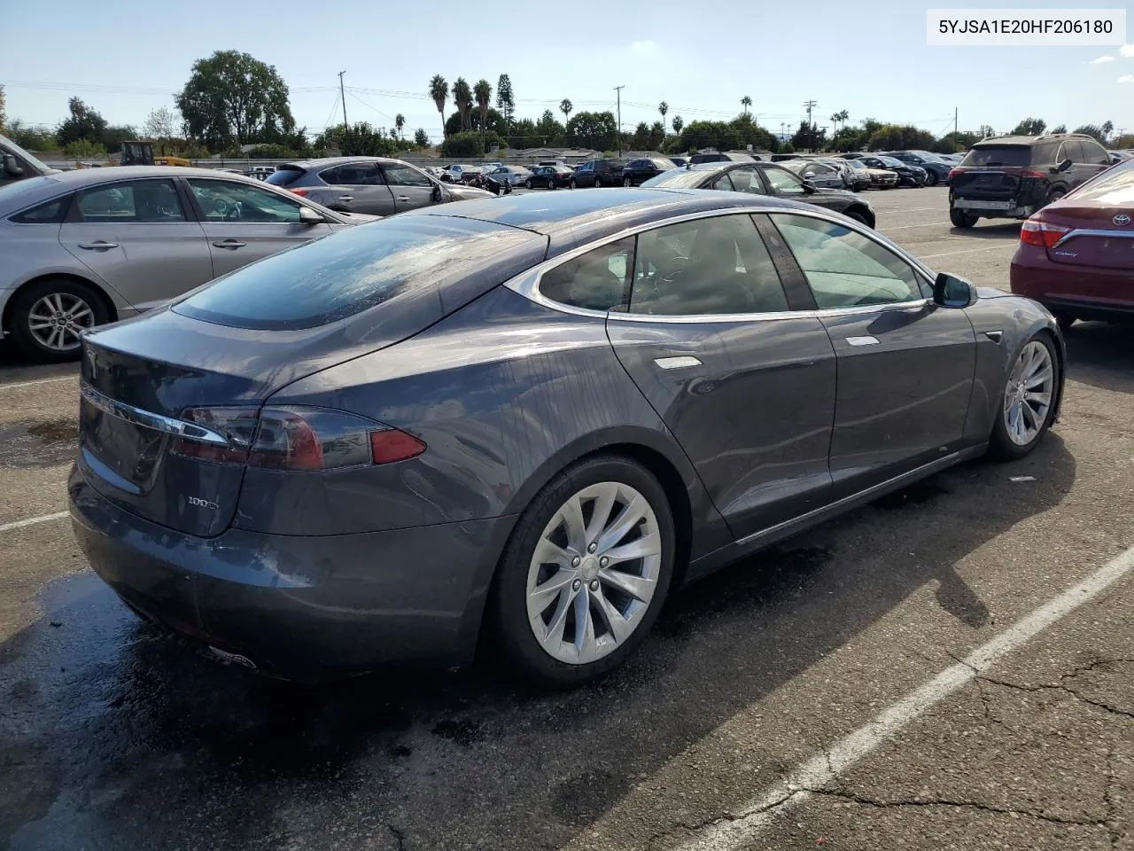 2017 Tesla Model S VIN: 5YJSA1E20HF206180 Lot: 71998264