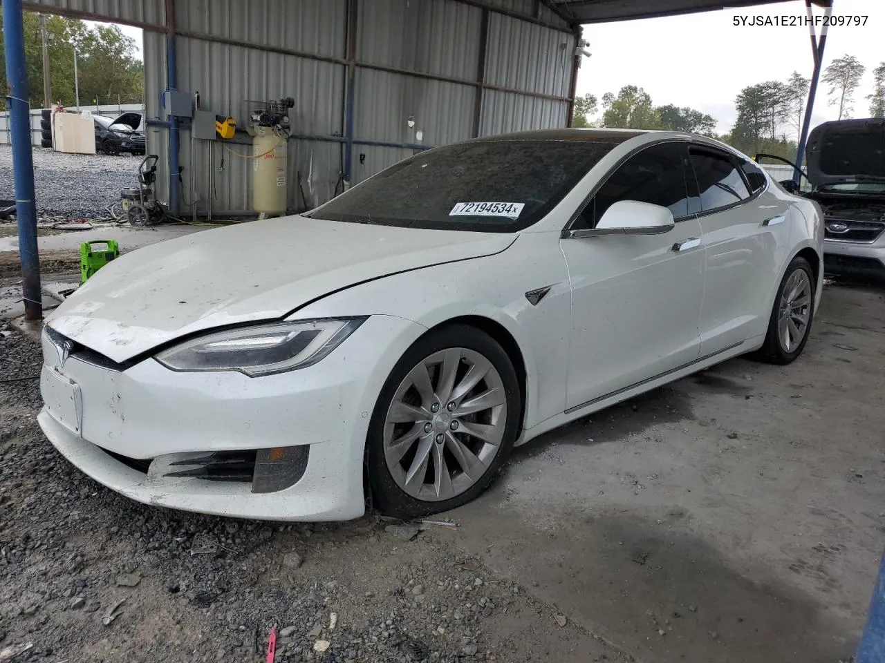 2017 Tesla Model S VIN: 5YJSA1E21HF209797 Lot: 72194534