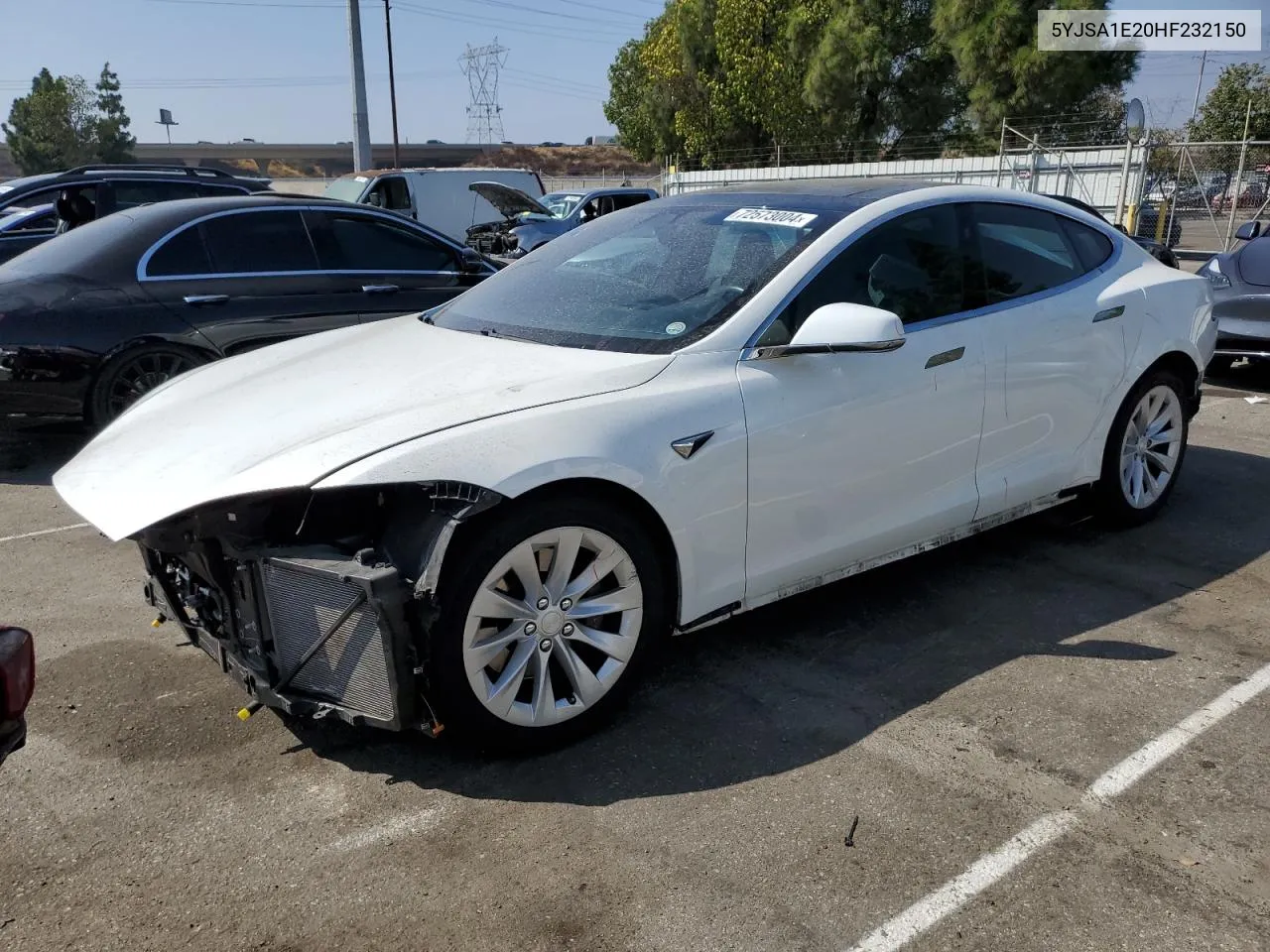 2017 Tesla Model S VIN: 5YJSA1E20HF232150 Lot: 72573004