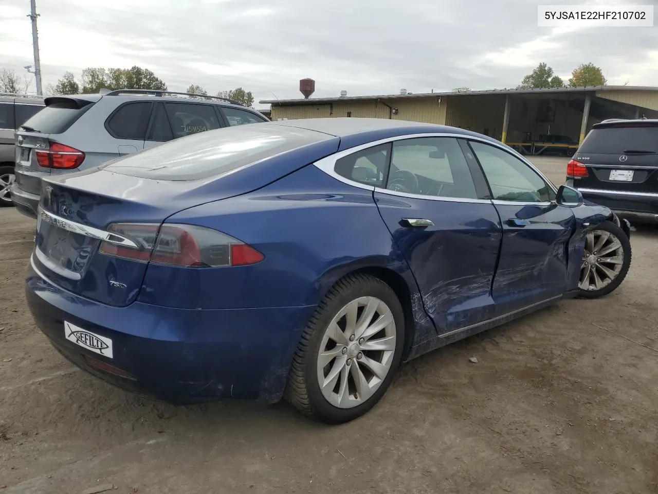 2017 Tesla Model S VIN: 5YJSA1E22HF210702 Lot: 72654504