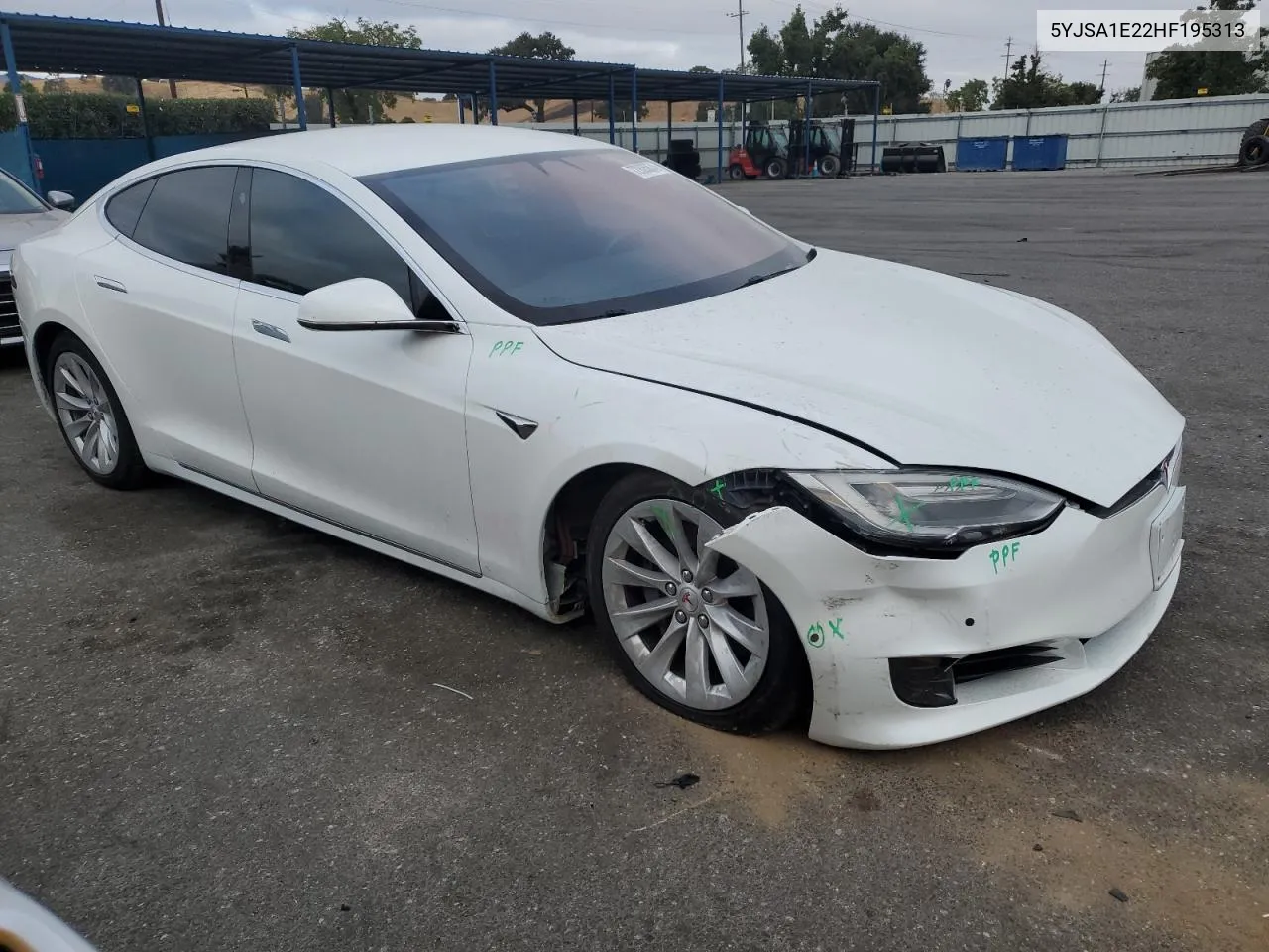 2017 Tesla Model S VIN: 5YJSA1E22HF195313 Lot: 72805874