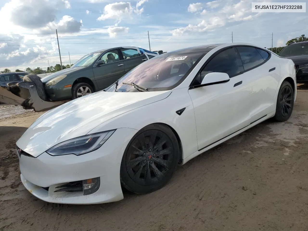 2017 Tesla Model S VIN: 5YJSA1E27HF232288 Lot: 73671674