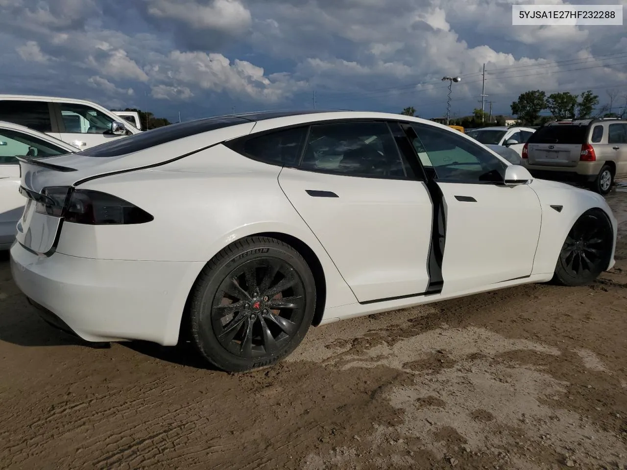 2017 Tesla Model S VIN: 5YJSA1E27HF232288 Lot: 73671674