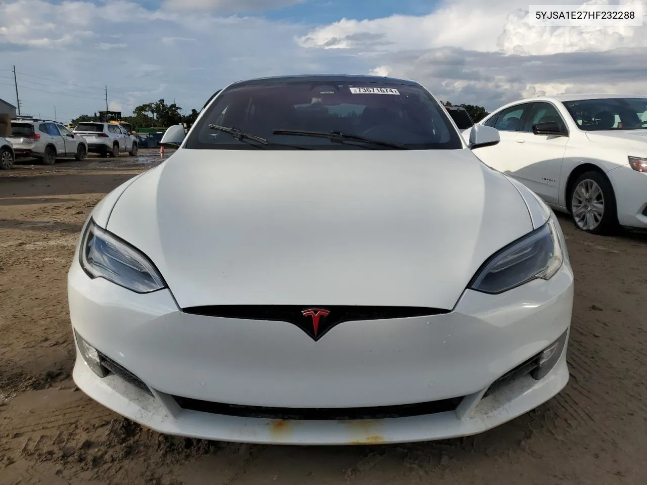 2017 Tesla Model S VIN: 5YJSA1E27HF232288 Lot: 73671674